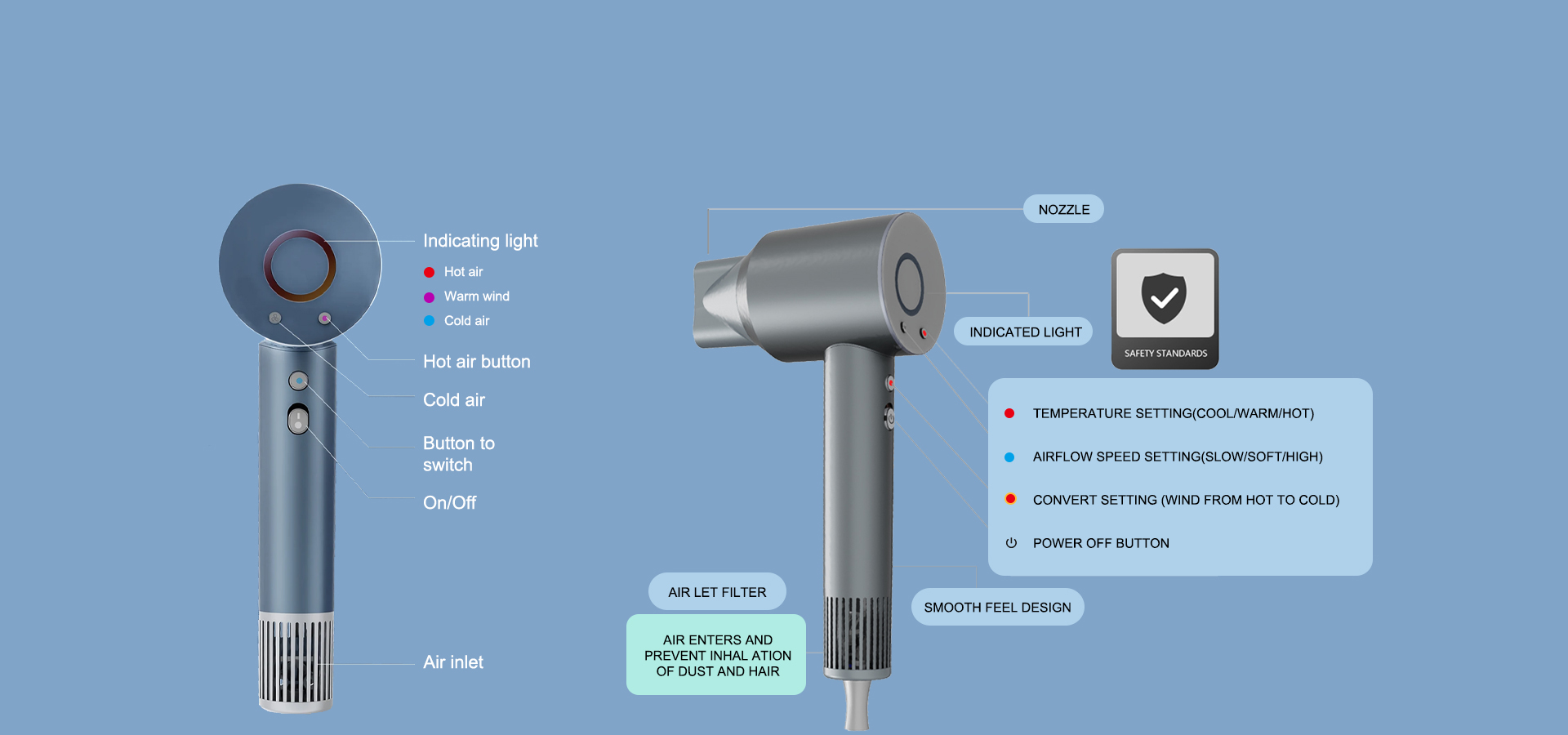 custom hair dryer