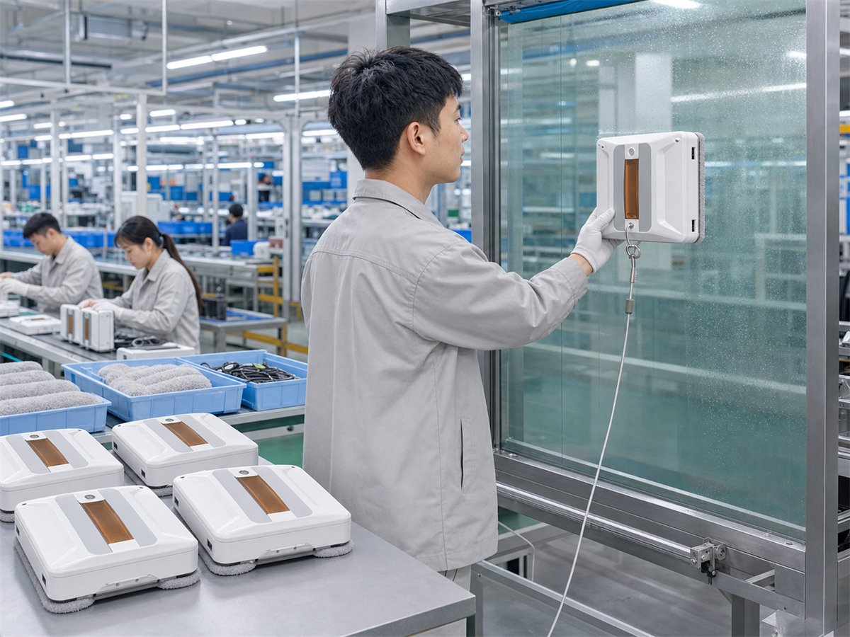 창문 청소 로봇 공장 품질 관리